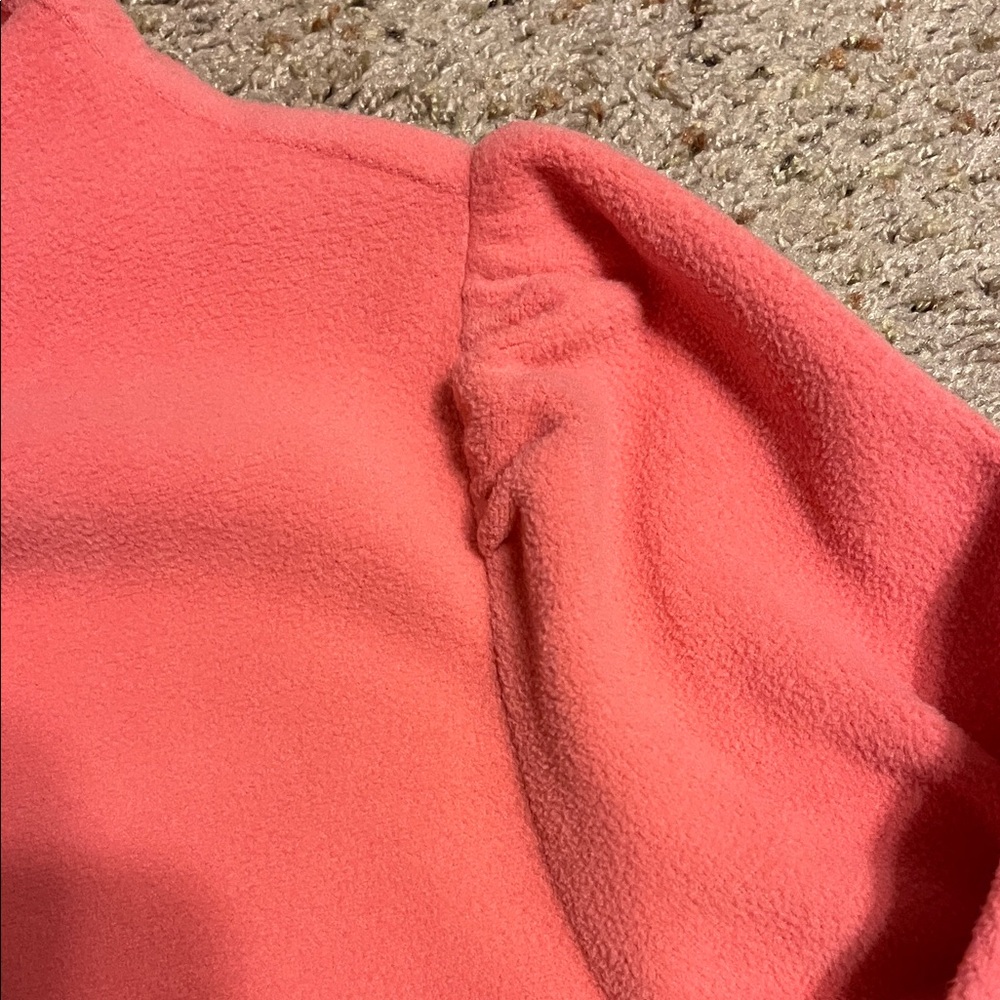 Talbots Coral Long Sleeve Fleece Top - Picture 3 of 7